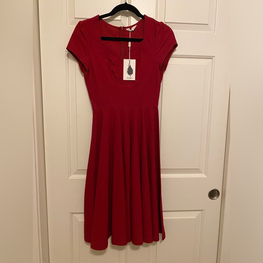 Red 1950’s styled dress
